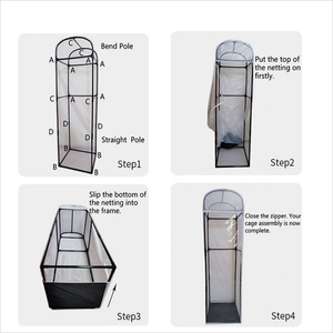 Usine En Gros Solide Motif PVC Cadre Jumbo Papillon <span class=keywords><strong>Cage</strong></span> Insecte Élevage Serre Reptile PVC Cages En Plastique Durable - Product Image 5