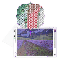 Ever Moment Peinture Diamant Cupcake Alimentaire Broderie Diamant Mosaïque DIY Résine Carrée Complète Nouveautés Artisanat Artistique pour la Maison 5L527