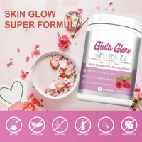 Boisson en poudre beauté au lait pour adultes avec L-Glutathion, Vitamine C, Biotine, Protéines – Éclaircissant, Atténue les taches brunes – Complément oral 30g