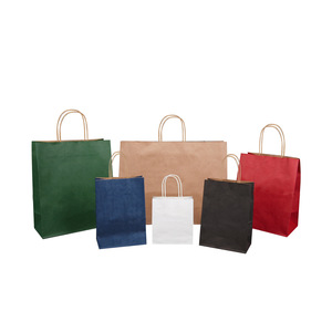 Sacs shopping en papier personnalisés imprimés en gros, OEM, haute qualité pour <span class=keywords><strong>la</strong></span> vente au détail de vêtements et l'emballage de cadeaux pour boutiques - Product Image 1