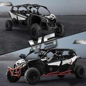 NEWWIND aluminio Can AM inferior puerta completa insertar paneles protector Kit para ATV/UTV piezas y accesorios 17-2021 Can-Am <span class=keywords><strong>Maverick</strong></span> <span class=keywords><strong>X3</strong></span> <span class=keywords><strong>MAX</strong></span> - Product Image 6