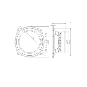 Loa Bass Trung <span class=keywords><strong>6.5</strong></span> Inch Cho Hệ Thống Âm Thanh Line Array Loa Chuyên Nghiệp M06-B171 - Product Image 4