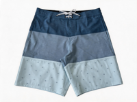 Shorts de bain personnalisés YILONG OEM, couleur bleue, combinaison de trois couleurs, séchage rapide, pour hommes, marque de luxe