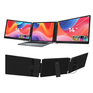 <span class=keywords><strong>Meilleur</strong></span> prix Écran portable 14 pouces pour ordinateur portable 12-16 pouces Extension d'écran double écran LCD 1920*1200 pour les voyages - Product Image 1