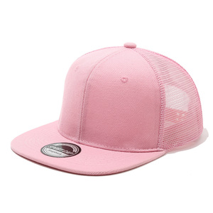 Yiwu Unisex Mesh Baseball Cap <b>Flat</b> Brim Six Panel Breathable Sun Protection Outdoor Spring Summer Polyester <b>Hat</b> - Product Image 4