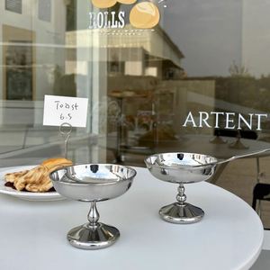 Copas de Postre Ecológicas de Acero Inoxidable de 200 ml, Tazas para Helado y Pudín para Cafeterías, Elegantes Tazones para Parfait - Product Image 1