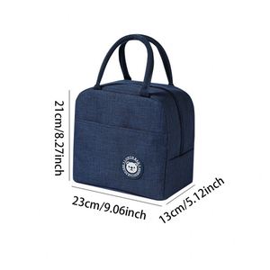 Sac isotherme portable en polyester avec fermeture éclair, en aluminium épais, pour pique-nique en extérieur - Product Image 3