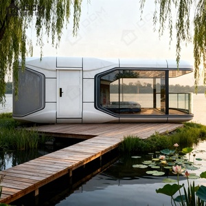 Cabine de luxe préfabriquée Apple Space Capsule House extensible Smart Modular Tiny Pod Home Villa Resort Glamping Hotel Backyard Studio - Product Image 6