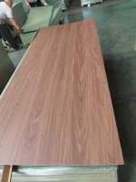 Panneau mélaminé MDF, plaque de bois, couleur blanc bois pierre, mélaminé double face MDF 16 gauge noir et blanc pour meubles