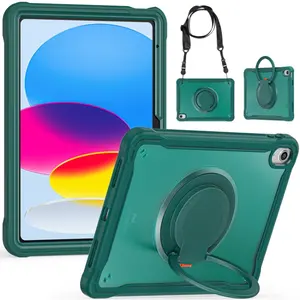 High Quality Cheap Price Fancy TPU PC Tablet Cover Case For iPad 10th generation 2022 Case With Shoulder Strap