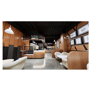 Decorazioni per caffè al coperto mobili per la progettazione di un negozio di caffè per una piccola caffetteria - Product Image 1