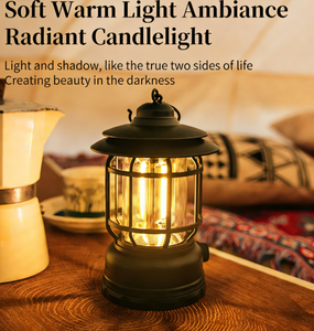 Взрывные походные фонари с эффектом пламени, портативный уличный светильник для палаток, ретро-дизайн «Лошадь», на батарейках, 5 Вт LED - Product Image 2