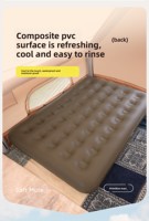 Matelas Gonflable Portable Pliable Moderne pour l'Extérieur, les Voyages et la Maison – Coussin en PVC Facile à Utiliser