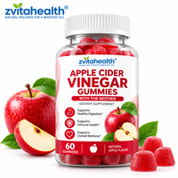 Gummies véganes au vinaigre de cidre de pomme à marque privée avec la mère naturelle, B12, B9, extrait de grenade et de betterave – Soutien énergétique et métabolique pour adultes