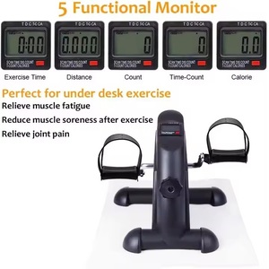 Phòng tập thể dục nhà LCD hiển thị chu kỳ xe đạp chân cánh tay Bàn tập thể dục bước Mini Pedal Exerciser - Product Image 3