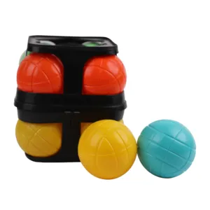 Set bola plastik Petanque, 8 Bola set dengan jack