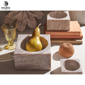 Bol en marbre carré en pierre naturelle, légumes, aliments, marbre, livraison gratuite - Product Image 6