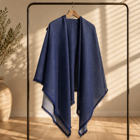 Tissu léger aspect denim délavé A2502 100D 150 g/m² en mélange coton, polyester et lyocell, 178 cm, idéal pour vestes, robes et chemises