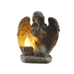 Decorazione di nozze per la casa ali d'<span class=keywords><strong>angelo</strong></span> in miniatura in poliresina seduto figura di <span class=keywords><strong>angelo</strong></span> <span class=keywords><strong>candela</strong></span> statua di fata dell'elfo <span class=keywords><strong>con</strong></span> <span class=keywords><strong>candela</strong></span> a LED - Product Image 1