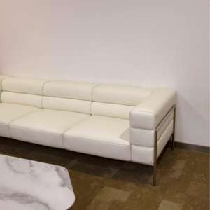 Juego de sofá cama moderno para oficina, estructura de metal PU de cuero de alta calidad, asientos de salón ejecutivo de lujo, uso comercial, respetuoso con el medio ambiente - Product Image 5