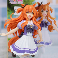 Vente en gros de figurines d'anime officiellement autorisées UmaMusume Pretty Derby Mayano Top Gun, modèle de collection en PVC et ABS, emballage d'origine