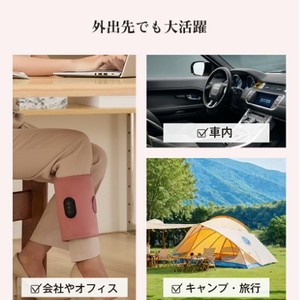 เครื่องนวดขาแบบสลอธ ชาร์จด้วย USB นวดอัตโนมัติพร้อมตัวตั้งเวลา บำบัดด้วยความร้อนสำหรับน่องและเข่าเพื่อการผ่อนคลาย - Product Image 3