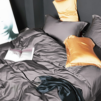 Draps de lit 100% soie de mûrier 19 mm, taille Queen, ensemble de draps en soie 6A, ensembles de literie en soie avec certification Oeko-TEX