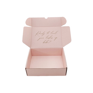 Custom Logo Pink Carton Gift Paper Box Shipping Apparel Mailer Box For Packaging Cosmetic Dress Shirt Corrugated Cardboard Box