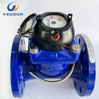 Medidor de Agua Mecánico Weizidom OEM IP68 para Riego, Conexión con Brida DN200, Caudal de 25-400m3/h, Salida de Pulso
