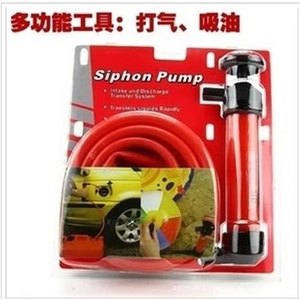 Pompe à siphon pour transfert d'huile, outil de transfert d'huile, tuyau rouge de 1M, aspiration manuelle du carburant pour l'entretien automobile - Product Image 1