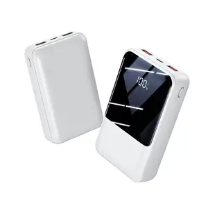 Powerbank Custom Logo Personalized Portable Charging Bank Small Dual Usb Mini Power Bank 10000Mah 20000 Mah