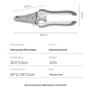 Customized Multifunctional <b>Wire</b> Stripping Pliers Electrical <b>Wire</b> Stripping Pliers Manual <b>Wire</b> and Cable Stripping <b>Wire</b> Breaking - Product Image 3