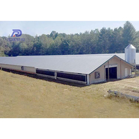 Maison de ferme de hangar d'abris de chèvre élevée par structure métallique facile à construire à vendre