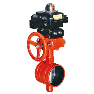 Vanne papillon de qualité supérieure avec raccord à bride pour système d'incendie et d'extinction, vanne papillon pour eau incendie - Product Image 1