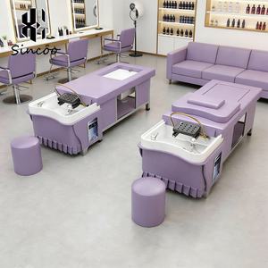 Cama de masaje eléctrica para champú y pies, con respaldo y elevación eléctrica, para lavado de cabello y masaje tailandés - Product Image 2