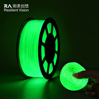 Filamen Pencetakan 3D Shore Luminous 95A Glow TPU 220 ° -235 ° Filamen Fleksibel C untuk Tali Jam Tangan Bercahaya dan Perangkat yang Dapat Dipakai di Malam Hari