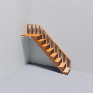 Accesorios <span class=keywords><strong>de</strong></span> Decoración para <span class=keywords><strong>Casa</strong></span> <span class=keywords><strong>de</strong></span> <span class=keywords><strong>Muñecas</strong></span> BJD, Adornos para Escaleras, Escalera en Miniatura para Diorama - Product Image 4