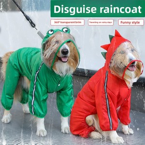 <span class=keywords><strong>Imperméable</strong></span> <span class=keywords><strong>pour</strong></span> chien et chat de grande taille, en polyester, design cartoon, <span class=keywords><strong>pour</strong></span> usage extérieur - Golden Retriever, Bouledogue français, Pug, Labrador - Product Image 1