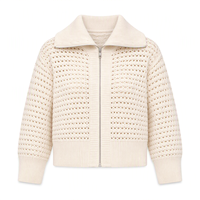 Vente en gros de cardigans à col rabattu à manches longues sur mesure ODM, pull pour femmes, vêtements de créateurs, vêtements pour femmes, hiver