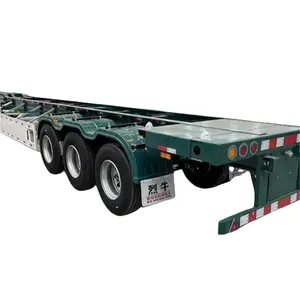 Fahrzeug Master 40ft Container Chassis Trailer Inter modales Chassis mit Twist Lock 20ft Skelett Container Sattel anhänger