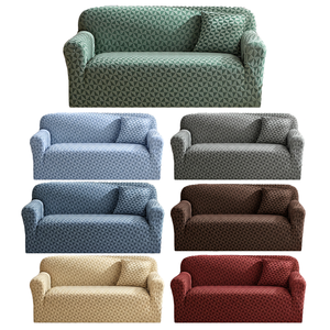 Tissu jacquard tricoté cationique extensible à motif géométrique, entièrement antidérapant, lavable, multicolore, personnalisable, vente en gros - Product Image 2
