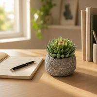 Vente en gros de succulentes artificielles de haute qualité, assortiment de mini-plantes en pot pour la décoration de la maison et du bureau, accessoires de verdure, Planta