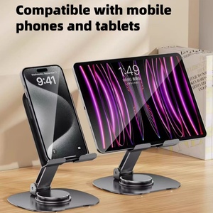 Phổ điện thoại di động máy tính bảng chủ Hợp kim nhôm có thể gập lại máy tính để bàn đứng có thể điều chỉnh chống trượt di động xoay cho nhà - Product Image 5