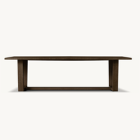 Ensemble de salle à manger de luxe au design contemporain, nouvelle arrivée Sassanid, table à manger rectangulaire Montecito à pieds en bois