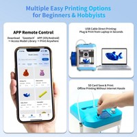 Printer 3D FDM Mini Geeetech New M1S yang Sudah Terakit, Printer 3D Mini untuk Anak-anak & Pemula, Printer 3D Rumahan dengan WiFi Khusus