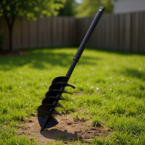 Tarière manuelle pour trous de poteaux, avec tige de 6 pouces et foret de 15 cm, outil de jardinage - Product Image 2