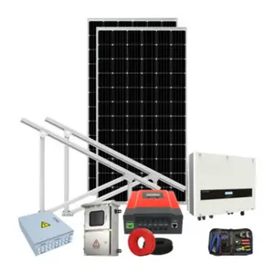 Großhandels preis 5000 w Sonnen kollektoren 5kW Sonnensystem am Netz 5000 Watt Komplett set Komplett set Solarenergie system