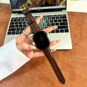 Correa de Cuero Genuino de Primera Calidad con Logotipo Personalizado Upro para Reloj Apple Serie 10 9 8 7 6 SE Ultra 2, Piel de Vaca, 45 mm - Product Image 3