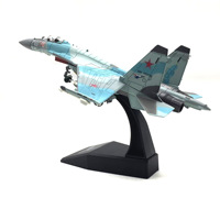 Maquette de Simulation d'Avion de Chasse Russe Su-35 en Alliage à Super Échelle