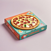 Runde Lebensmittel box mit Einweg-Holzdeckel Pizza und Käsekuchen Einweg verpackung Pappkarton Pyramid Cheese cake Food Box